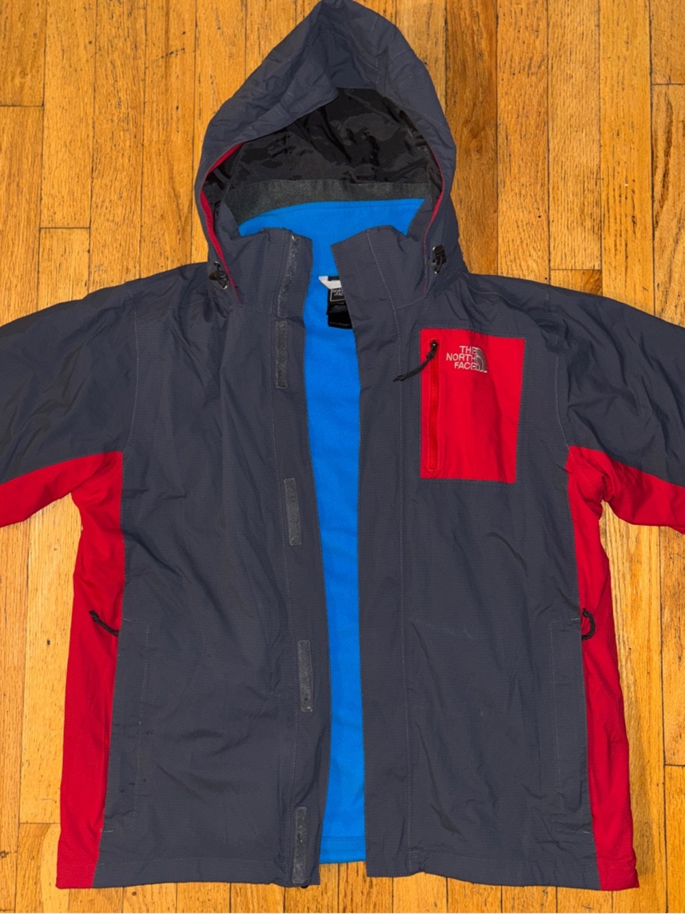 The North Face Triclimate 3-in-1 Jacket - Grey & Red - Medium
